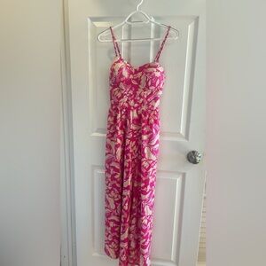Marshalls Pink and Cream Floral Jumpsuit